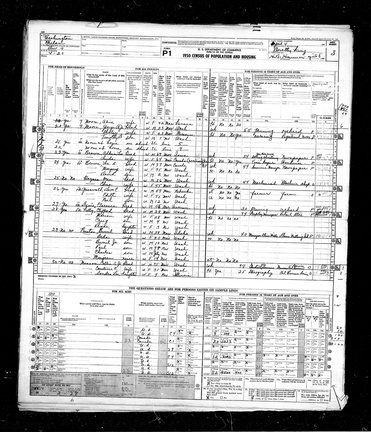 1950 Census - Margary (Marjorie Spaulding) Brown