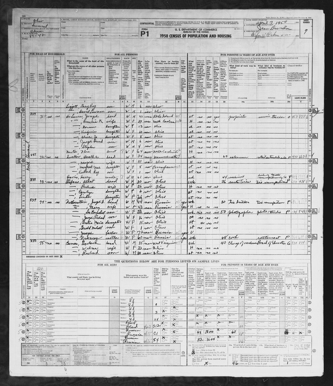 1950 Census - Amelia K (Kuhne) DiLauro.jpg