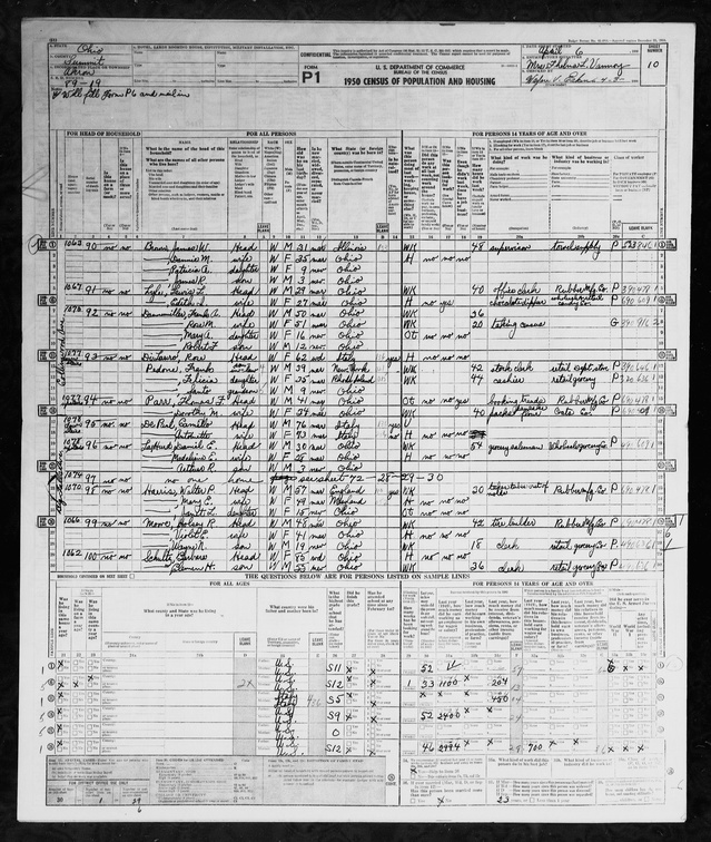 1950 Census - Rose (Minichino) DiLauro.jpg