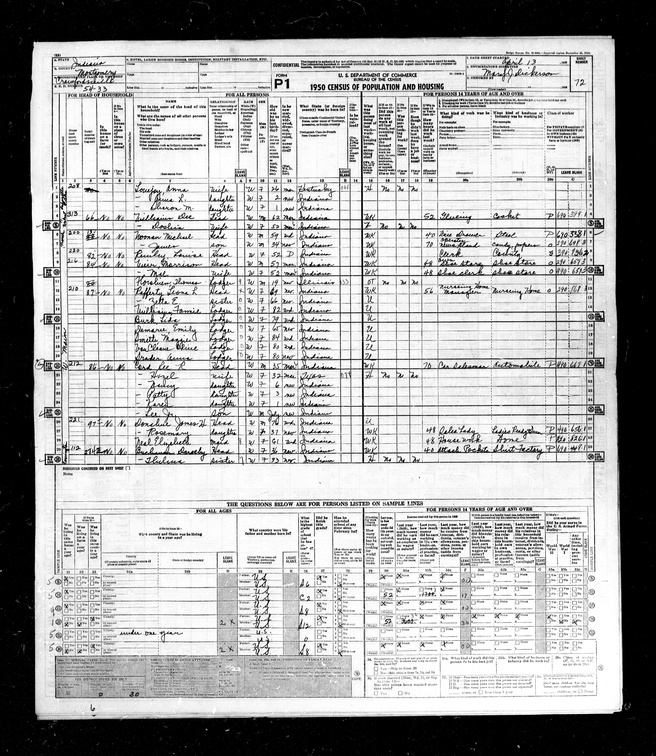 1950 Census - Elizabeth (Bever) Neal.jpg