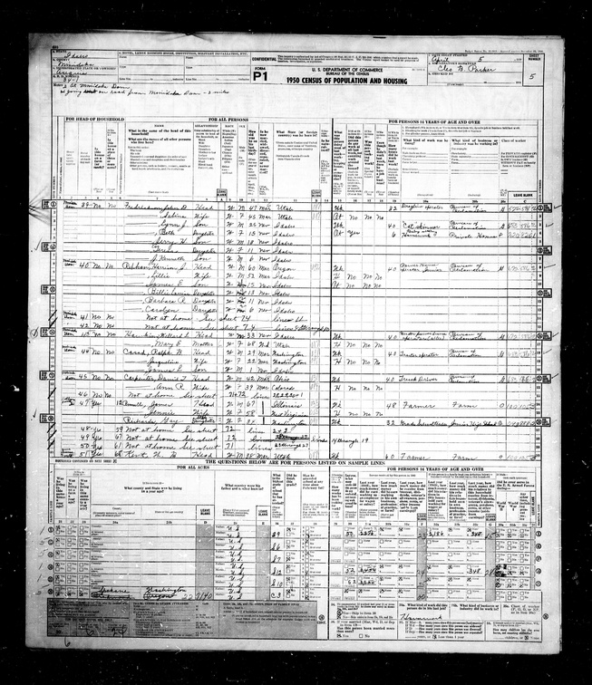 1950 Census - Gay (Himes) Richards.jpg
